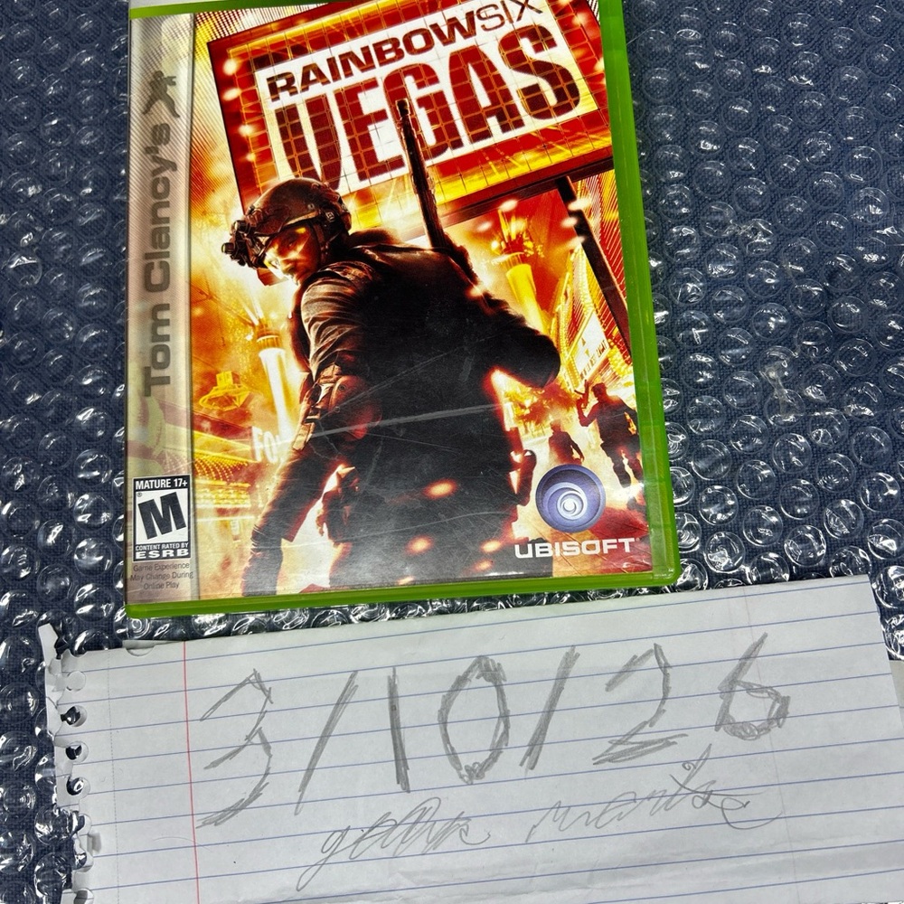 Rainbow Six Vegas Xbox 360 Game - Green Case